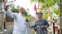 Handoko, warga asal Jepara saat tiba di kediaman Kang Dedi Mulyadi di Kabupaten Subang, Jawa Barat. Foto (istimewa)
