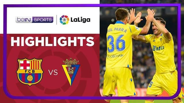Berita video highlights laga pekan ke-32 Liga Spanyol (LaLiga) 2021/2022 antara Barcelona melawan Cadiz yang berakhir dengan skor 0-1, Selasa (19/4/2022) dinihari WIB.
