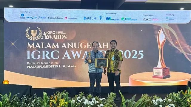 BRI Insurance berhasil meraih penghargaan bergengsi dari ajang penghargaan IGRC Awards Tahun 2026. (Dok BRI Insurance)