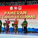 Kenakan Baju Bodo, Tri Tito Hadiri Acara Syukuran 46 Tahun Dekranas di Makassar