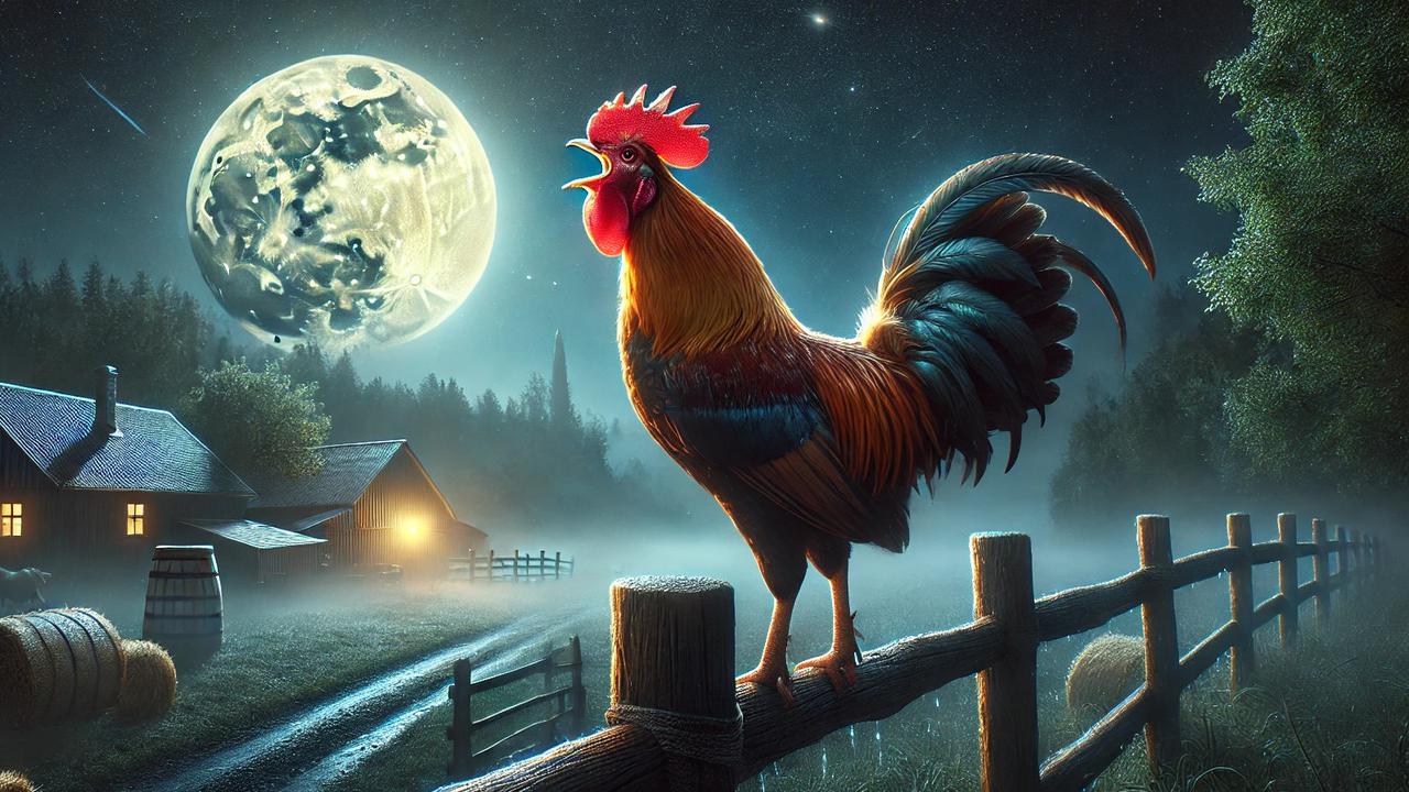 Bukan Mistis, Ini Alasan Mengapa Ayam Berkokok di Malam Hari