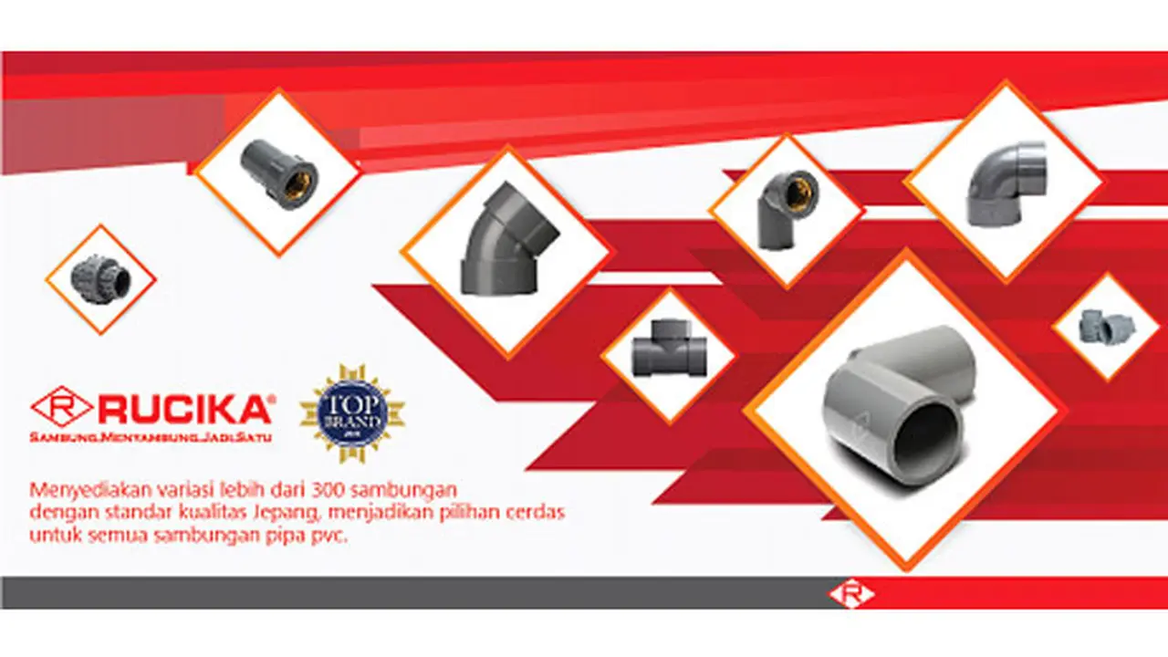 Produk Fitting dan Pipa Air Panas Rucika Standar Kualitas Internasional