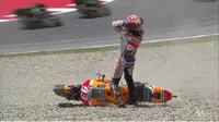 Luapan Hati Marc Marquez Usai Terjatuh Tiga Kali