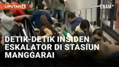 Insiden eskalator terjadi di Stasiun Manggarai pada Rabu (21/2/2024) pukul 18.00 WIB menimbulkan kepanikan. Detik-detik insiden viral di media sosial. Berawal dari eskalator yang mati saat sejumlah penumpang naik untuk menuju ke peron 11/12 KRL arah ...