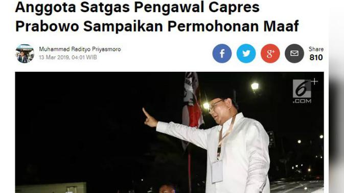 [Cek Fakta] Benarkan Prabowo Subianto Berlaku Kasar pada Warga?