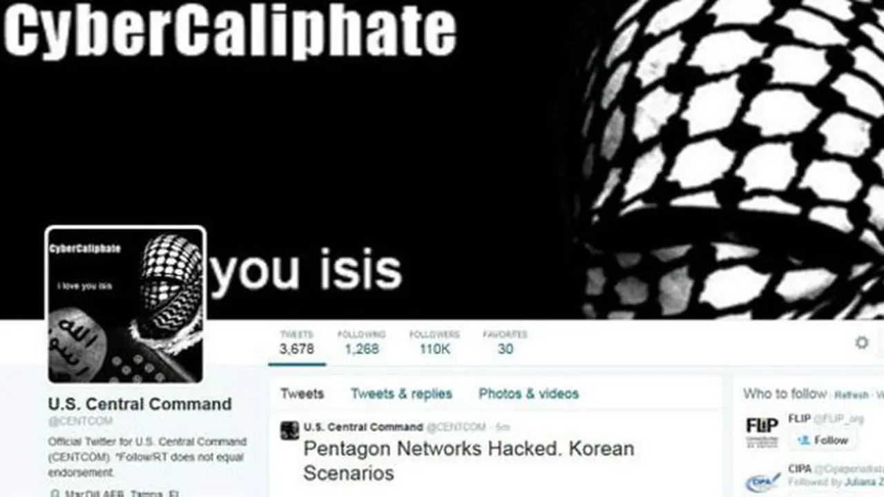 ISIS retas akun Komando Pusat AS