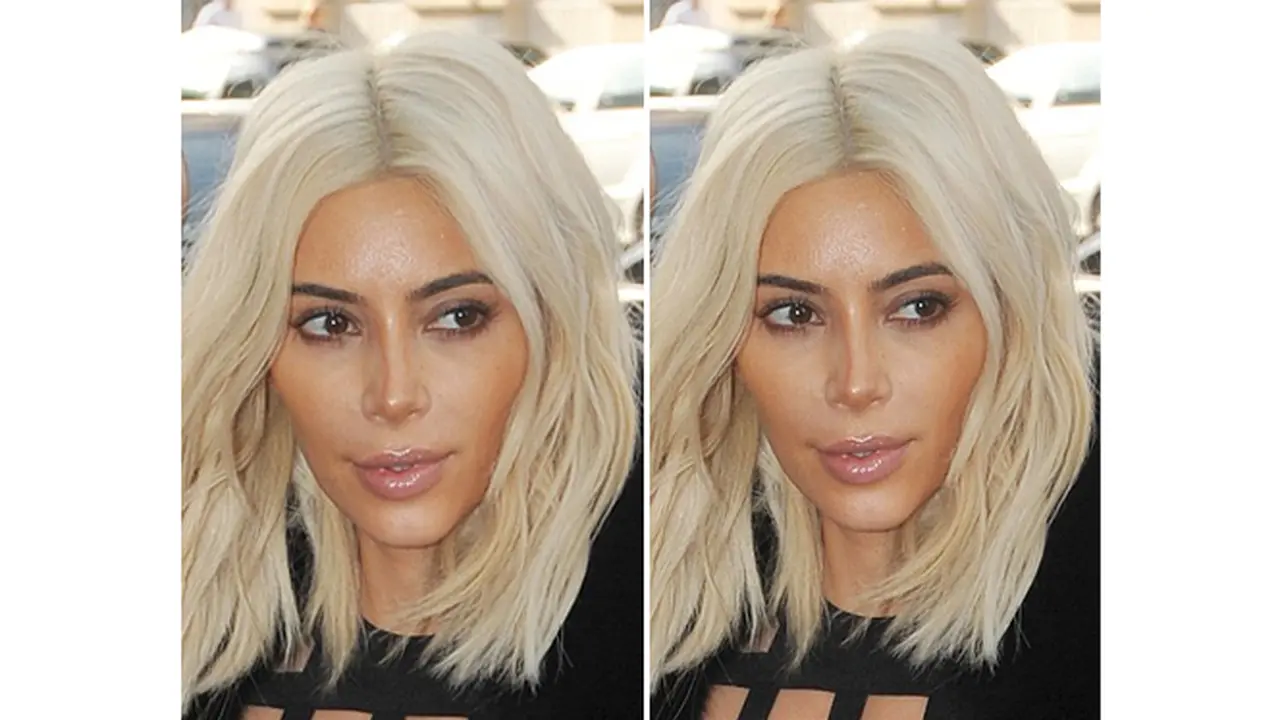 Foundation Tidak Rata Buat Wajah Kim Kardashian Tak Sempurna 