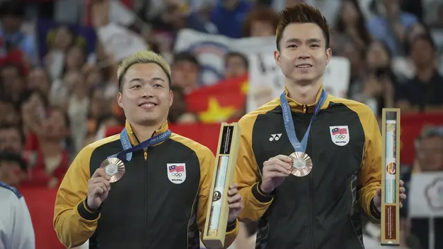 Foto: Daftar Pebulu Tangkis yang Back to Back Raih Medali yang Sama pada Olimpiade Tokyo 2020 dan Paris 2024, Ada Lee Yang/Wang Chi Lin