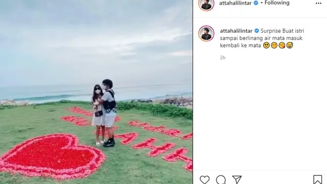 Atta Halilintar - Aurel Hermansyah (Foto: Instagram/@attahalilintar)