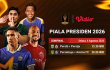 Nonton Piala Presiden 2026 - Semifinal: Dua Rivalitas Berebut Tiket Final di Vidio