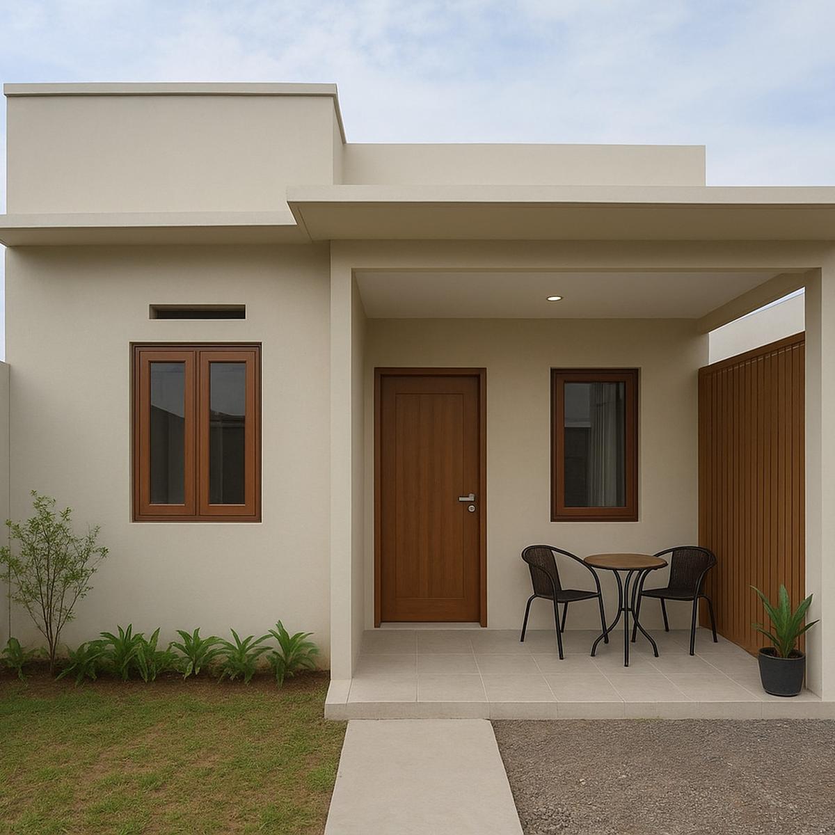 Desain Rumah Sederhana tapi Modern dengan Patio