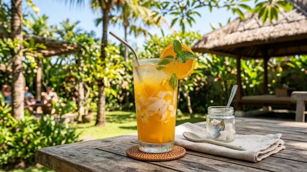 Resep Es Jeruk Kelapa, Praktis Dibuat di Cuaca Panas