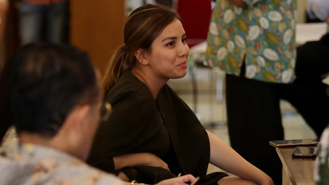 Artis Tya Ariestya menceritakan pengalamannya berjuang memiliki anak dengan program bayi tabung. (Foto:Liputan6.com/Johan Tallo)