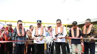 Menteri ESDM Arifin Tasrif dan Menteri Perhubungan Budi Karya Sumadi meresmikan operasional Prototype Diesel Dual Fuel (DDF) Crewboat milik PT Pertamina Hulu Mahakam (PHM). (Dok Kementerian ESDM)