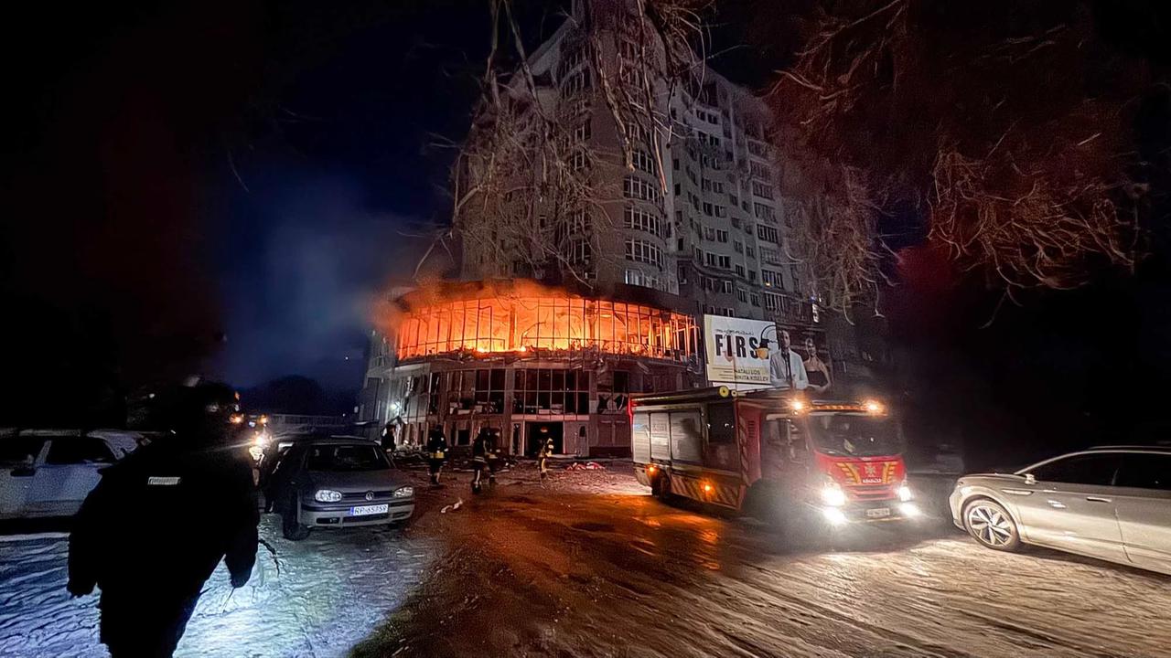 FOTO: Serangan Besar Besaran Drone Rusia Guncang Zaporizhzhia Ukraina