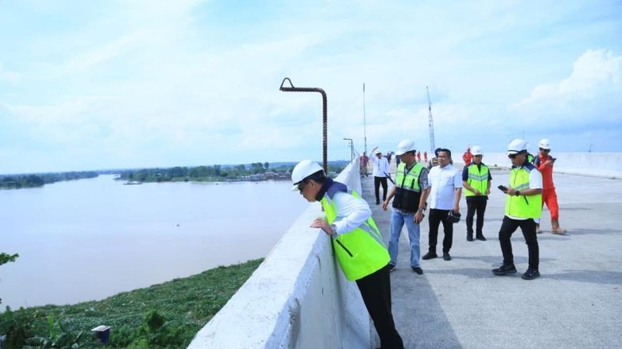Wagub Sumsel Targetkan Jembatan Musi V Fungsional untuk Arus Mudik Lebaran 2026