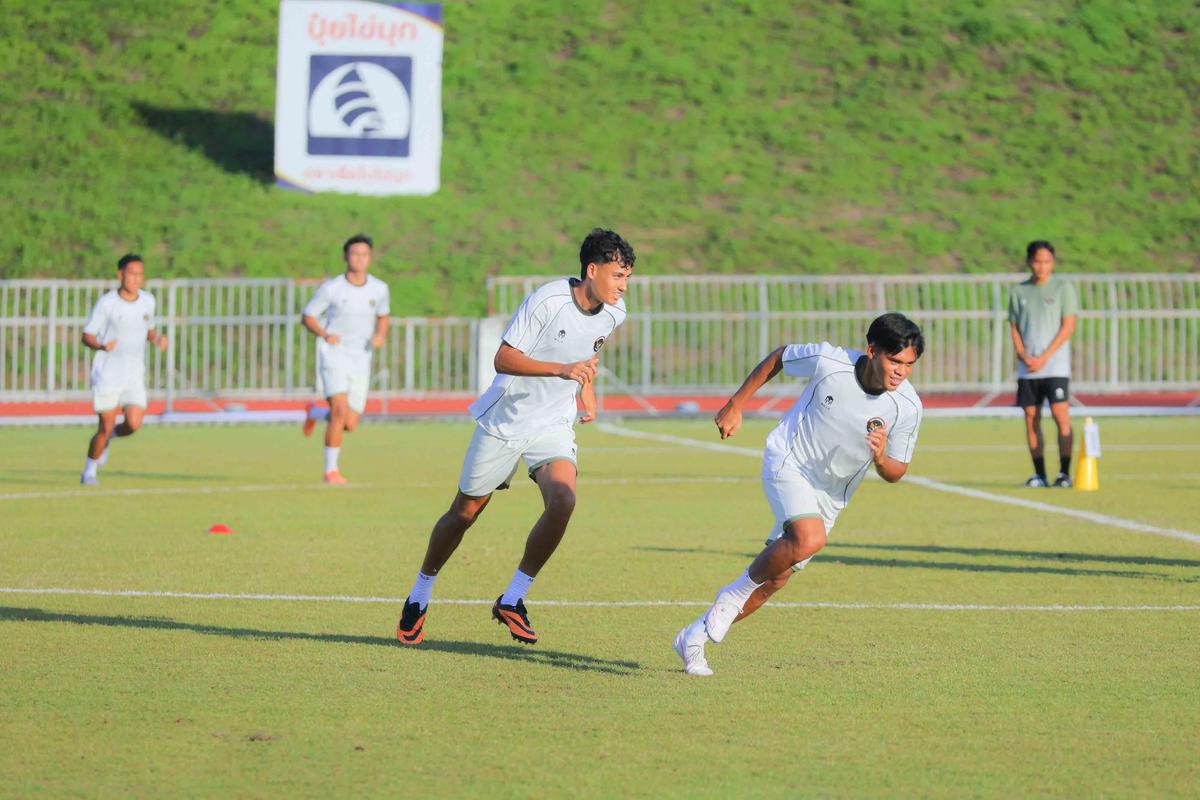 FOTO: Timnas Indonesia U-22 Matangkan Persiapan Jelang Laga Perdana SEA Games 2025