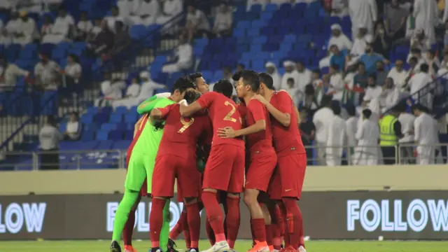 Timnas Indonesia kalah 0-5 dari UEA pada Kualifikasi Piala Dunia 2022 di Stadion Al Maktoum, Kamis (10/10/2019).