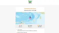 Gempa bumi menggetarkan wilayah Tanimbar, Provinsi Maluku pukul 11:52:53 WIB pada hari ini, Rabu (8/11/2023). (www.bmkg.go.id)