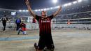 Penyerang AC Milan, Carlos Bacca berada pada urutan kedua top skor Serie A dengan enam gol dari sembilan kali penampilan bersama timnya. (REUTERS/Alessandro Garofalo)