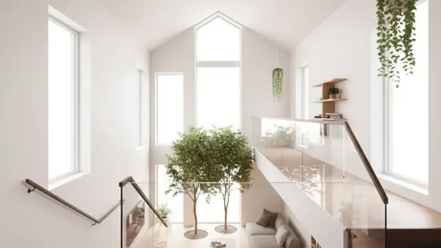 Model Rumah Mungil dengan Void Vertikal/Gemini AI