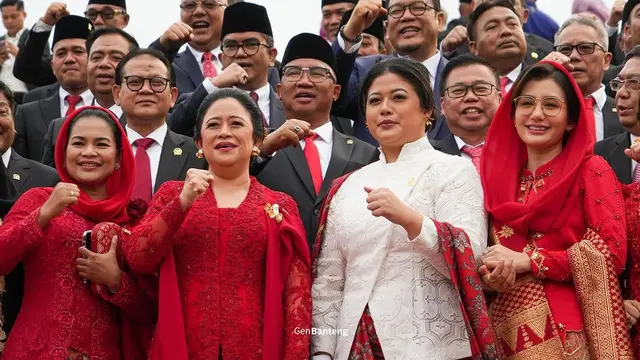 Gaya Pinka Anak Puan Maharani Dilantik Jadi Anggota DPR RI 2024-2029, Kompak Berkebaya Merah Putih dengan Sang Ibu