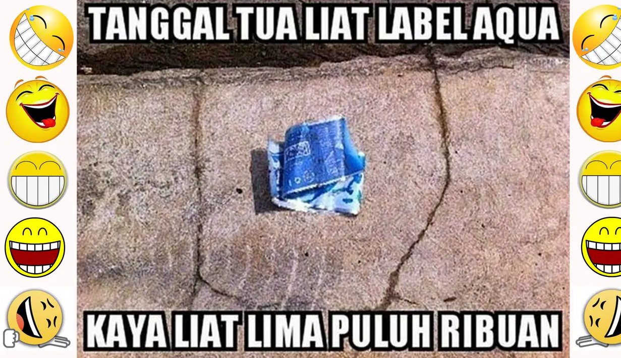 Lihat label Aqua (Istimewa)