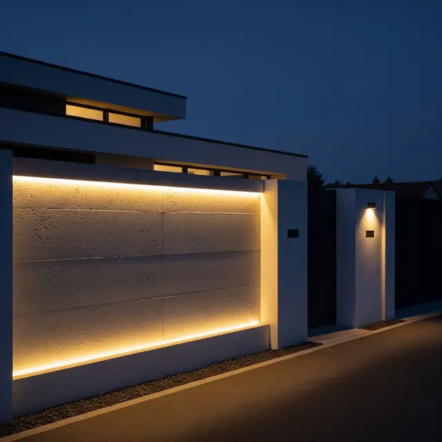 Pagar Beton Minimalis Tampak Mewah
