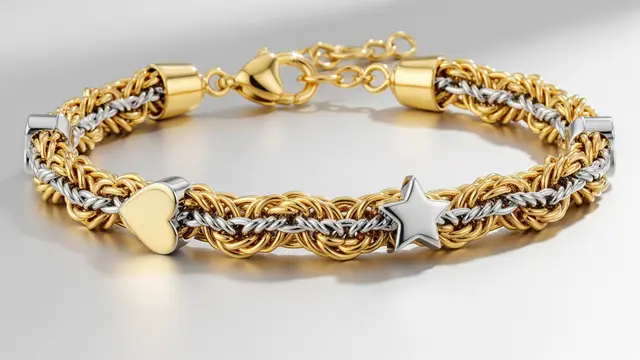 Model Tali (Rope Chain) dengan Charm Putih