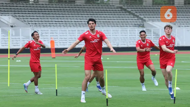 Elkan Baggott, Ole Romeny, Beckham Putra, dan Rizky Ridho - Timnas Indonesia