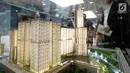 Maket kawasan Vasanta Innopark, yakni sebuah superblok dengan konsep Integrated City Within a City di Jakarta, Kamis (27/07). ITB akan memiliki kampus baru dan pusat penelitian yang terintegrasi dengan kawasan industri MM2100. (Liputan6.com/Pool)