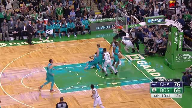Berkat Jayson Tatum dan Jaylen Brown Boston Celtics kalahkan Charlotte Hornets 90-87.