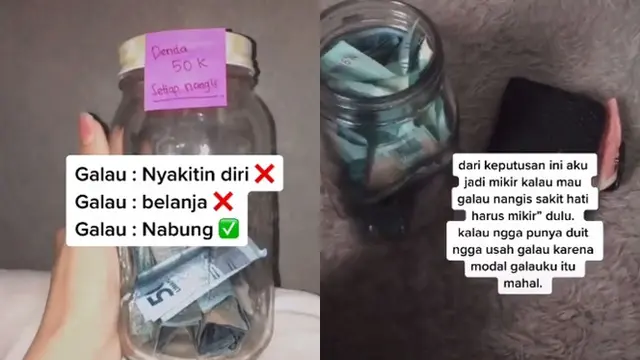 Terapkan Kebiasaan Nabung saat Nangis dan Galau, Aksi Wanita Ini Bikin Salut