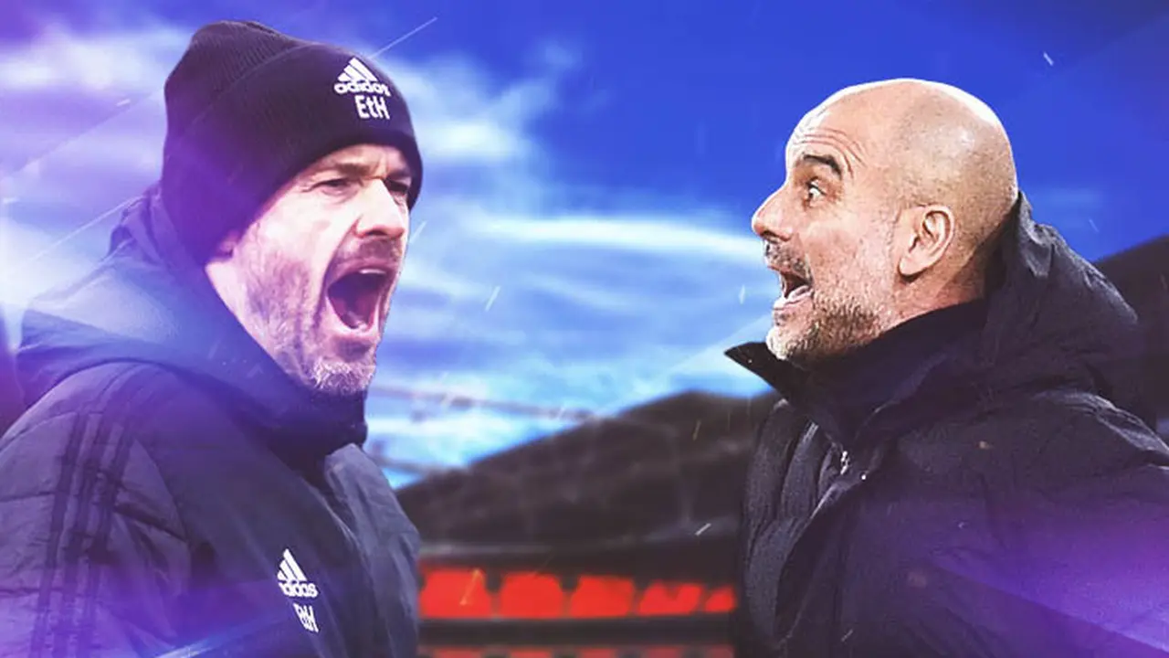 Ilustrasi - Erik ten Hag Vs Pep Guardiola