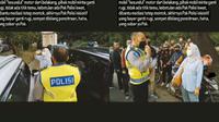Polisi memberikan ganti rugi (Instagram/@polantasindonesia)