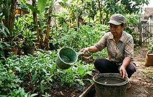 Barang Bekas Dapur yang Bisa Jadi Alat Penyiram Tanaman (Foto: Gemini AI)