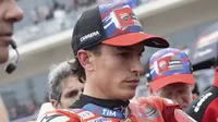 Marc Marquez termenung usai gagal di MotoGP Amerika 2025 (AFP)