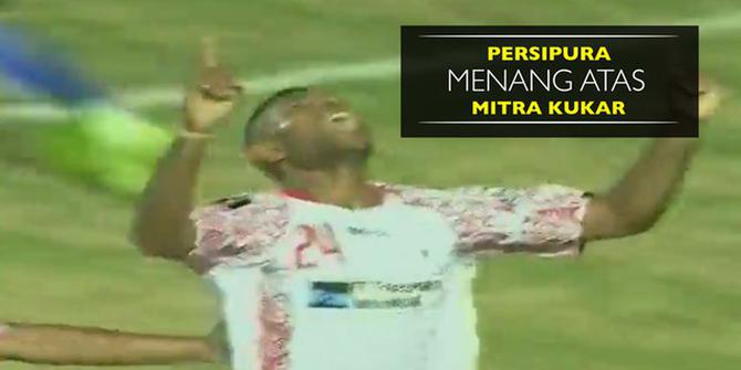 Highlights Persipura Vs Mitra Kukar, Kiper Penentu Skor