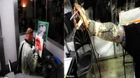 Ngeri, Seniman Ini Melukis Pakai Darah yang Diambil dari Nadinya 