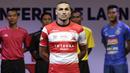 Pemain Madura United, Jaime Xavier berpose saat Peluncuran Shopee Liga 1 di SCTV Tower, Jakarta, Senin (13/5). Sebanyak 18 klub akan bertanding pada Liga 1 mulai tanggal 15 Mei. (Bola.com/Vitalis Yogi Trisna)