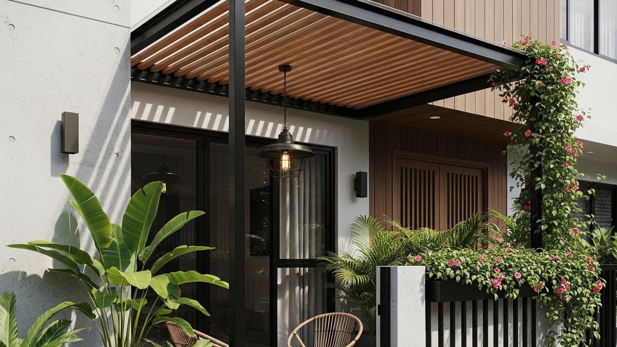 10 Model Kanopi Teras Rumah Minimalis dengan Lampu Gantung Estetik yang Bikin Tampilan Makin Elegan
