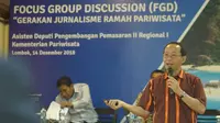 FGD Jurnalisme Ramah Pariwisata: Cara SMSI tangkal Hoax