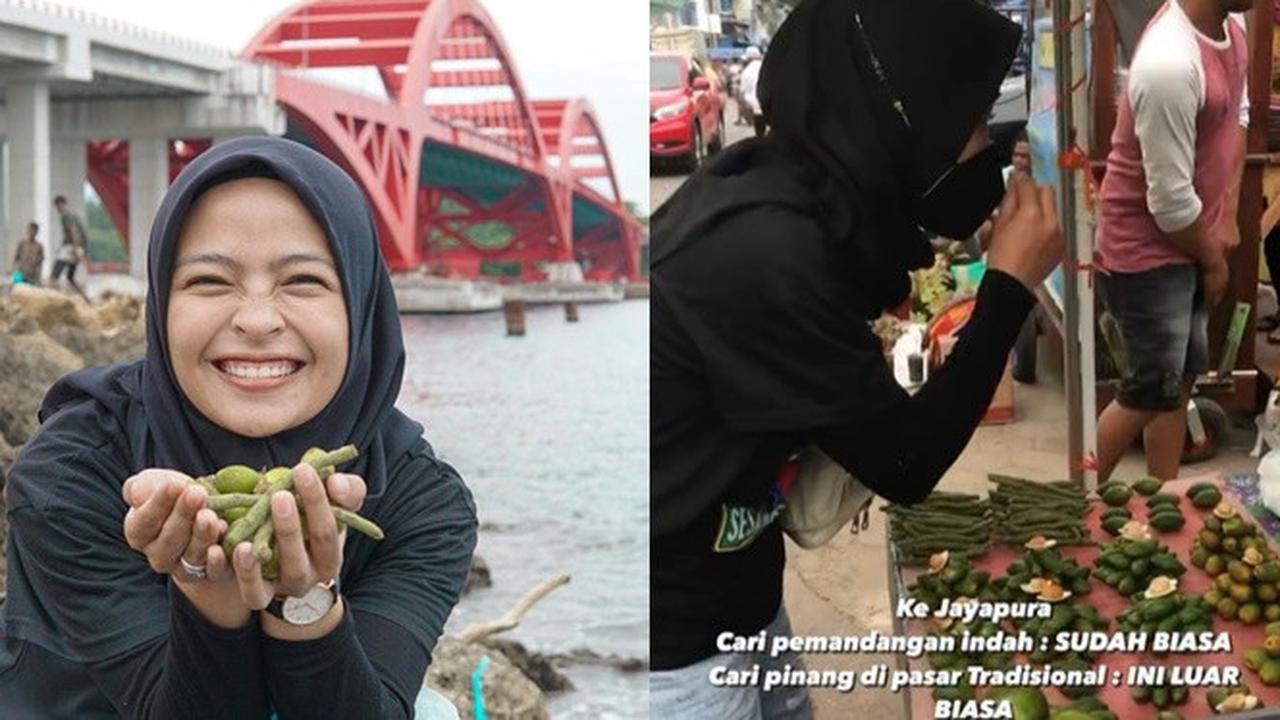 6 Potret Tantri Kotak Saat Cari Pinang di Pasar Jayapura, Curi Perhatian