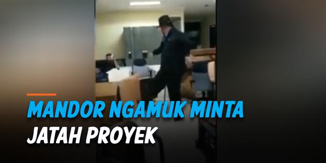 VIDEO: Mandor Rusak Aset Pemkab Bekasi, Ngamuk Minta Jatah Proyek