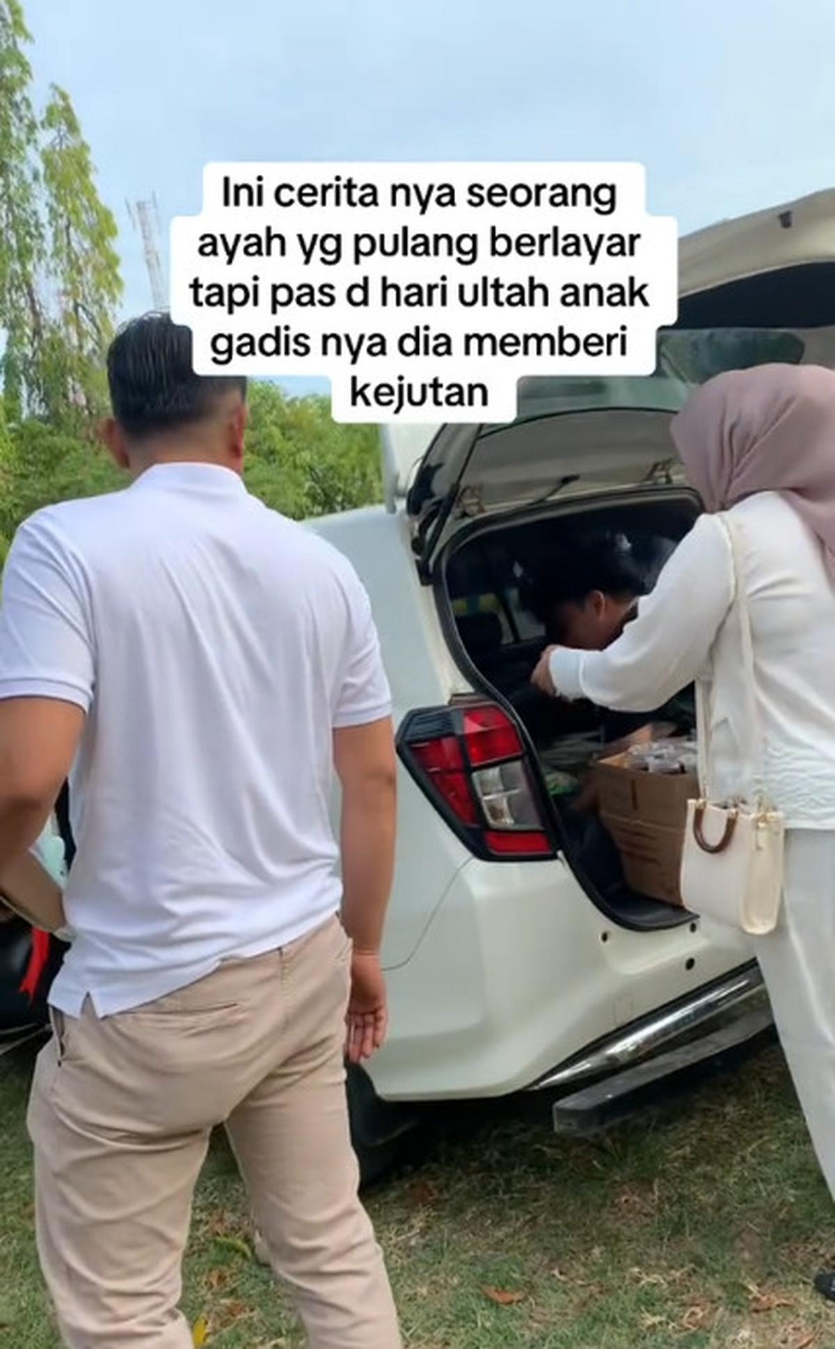 Momen Ayah Beri Kejutan Ultah Anaknya dengan Kunjungi Sekolah Usai Kepulangannya Berlayar, Aksinya Bikin Haru Warganet