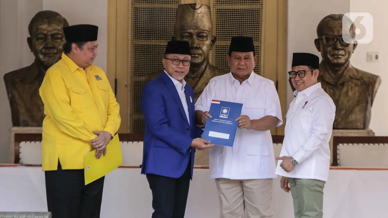 Golkar PAN PKB Dukung Prabowo Subianto