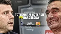 Prediksi Tottenham Hotspur Vs Barcelona (Liputan6.com/Trie yas)