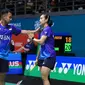 Ganda campuran Indonesia Rehan Naufal Kusharjanto/Lisa Ayu Kusumawati mengalahkan pasangan pujaan tuan rumah Chan Peng Soon/Goh Liu Ying pada babak pertama Malaysia Open 2023 di&nbsp;Axiata Arena, Bukit Jalil, Kuala Lumpur, Rabu, 11 Januari 2023. (foto: PBSI)