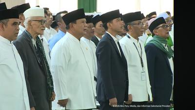 Momen Prabowo-Gibran di Muktamar ke-35 NU