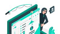 Jangan mudah terkecoh! Phishing sering menyamar lewat email atau pesan resmi untuk mencuri data pribadi. (Foto dok: Freepik/storyset).